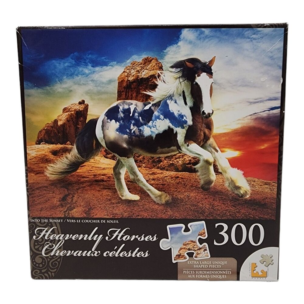 Heavenly Horses Into The Sunset Jigsaw Puzzle 300 XL Pieces LPF Factory Sealed